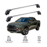 HYUNDAI SANTA CRUZ 2022 et modèles ultérieurs TRX2 Thunder Carrier Barres transversales pour galerie de toit 2 barres